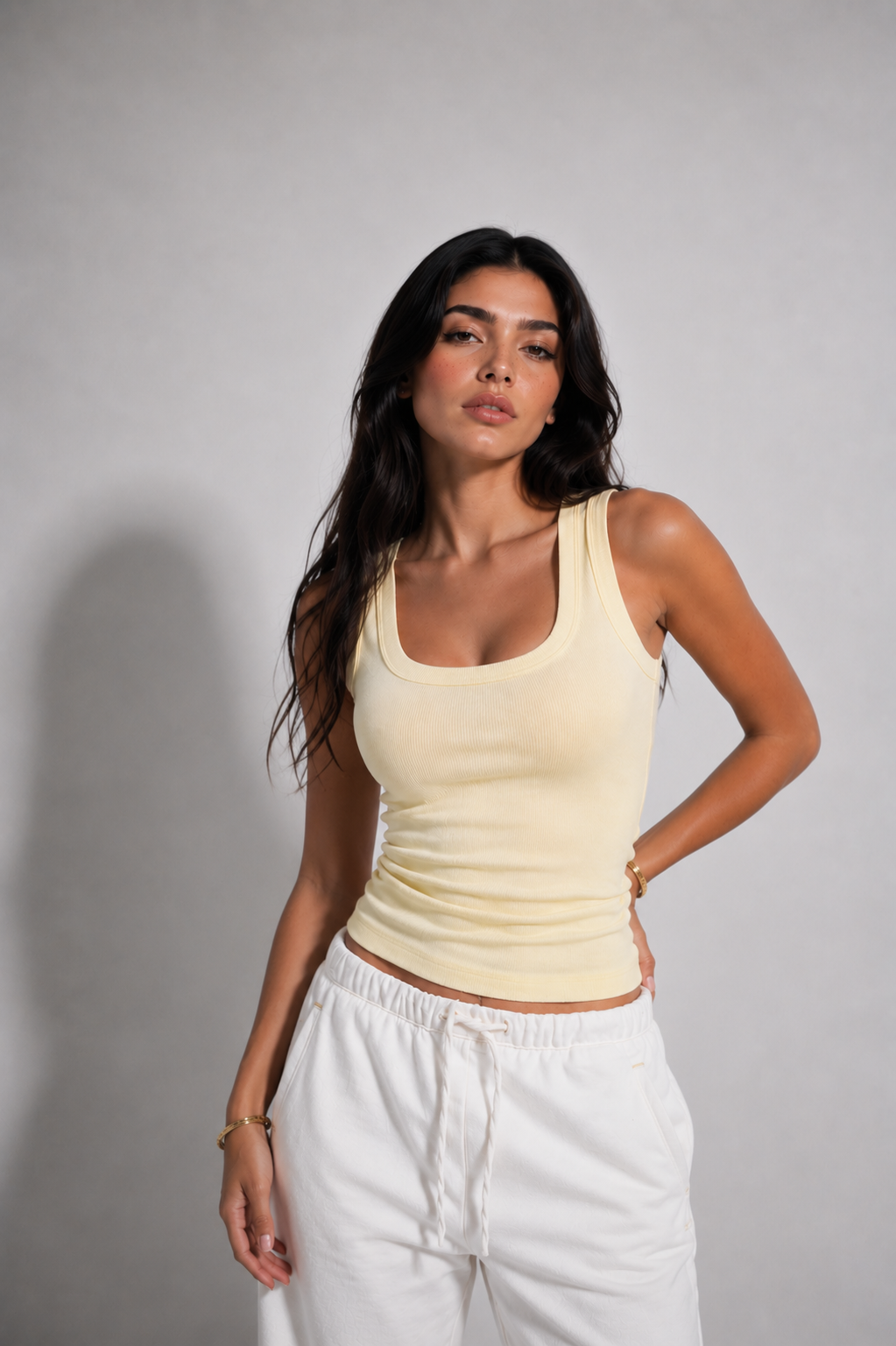 BUTTER YELLOW TANK TOP
