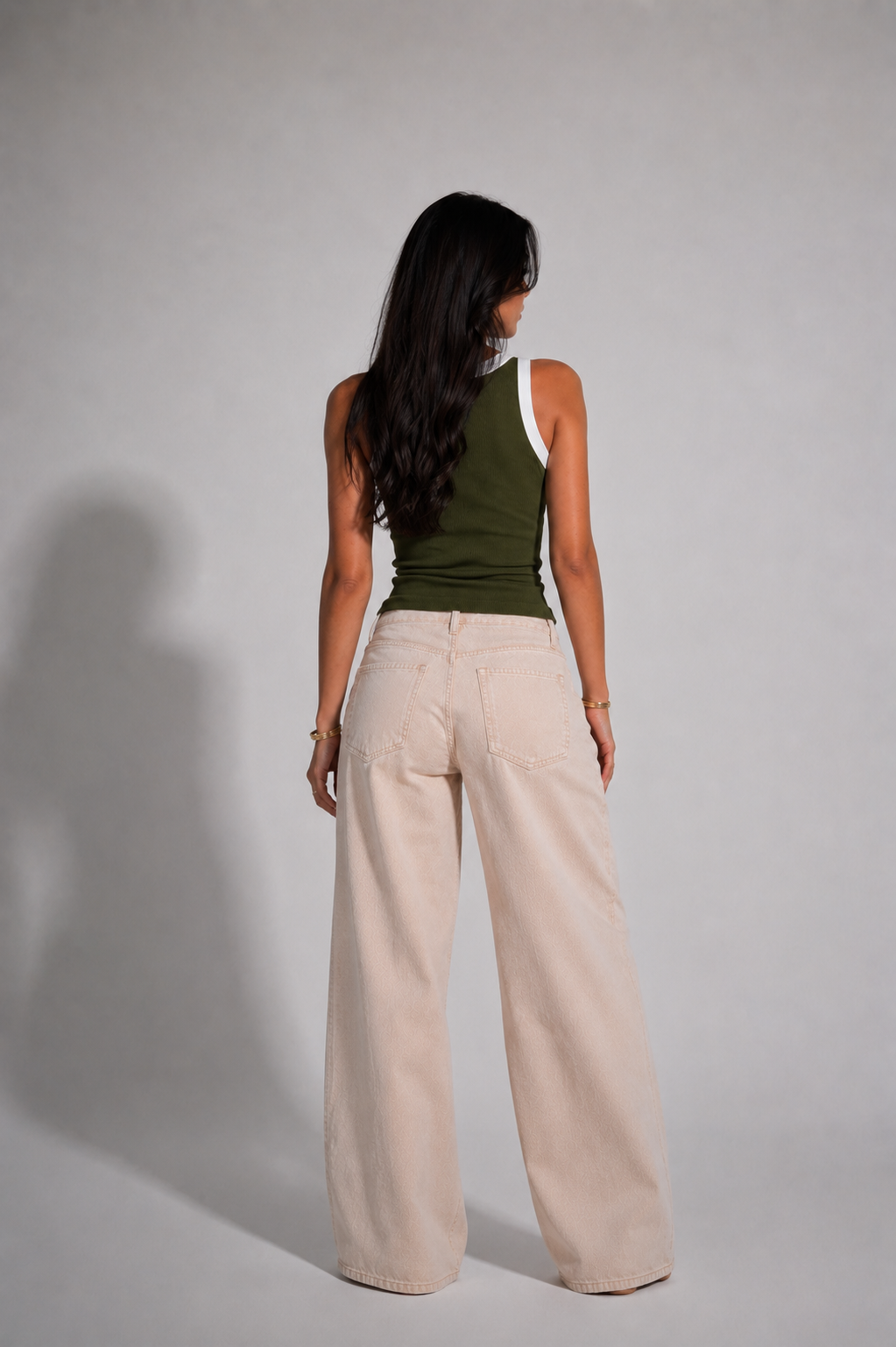 LAYER OLIVE GREEN TANK TOP